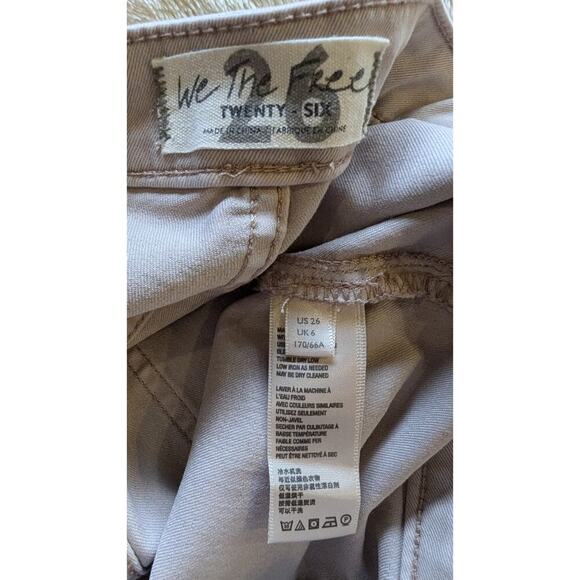 WE THE FREE Just Float On Super Flare Raw Hem High Waist Size 26 Jeans - Picture 4 of 8